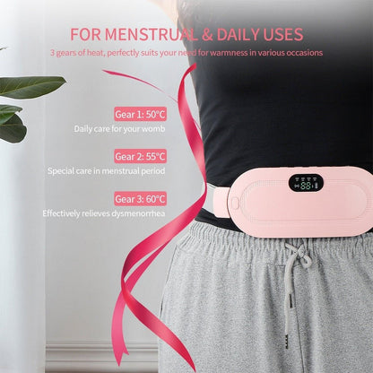 Portable Wireless Abdominal Heating Pad - Pink